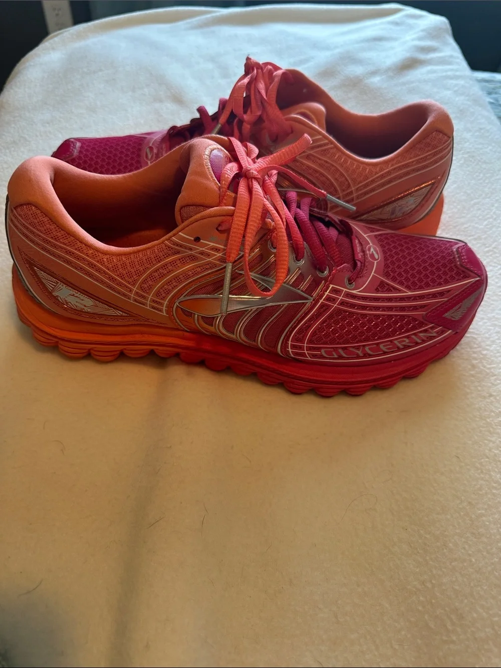 Brooks Women’s Athletic Shoes - Red and Orange Gradient